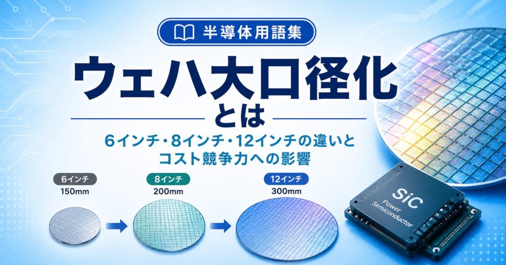 ウェハ大口径化とは|6インチ・8インチ・12インチの違いとコスト競争力への影響 - SemiStructure|半導体構造メディア
