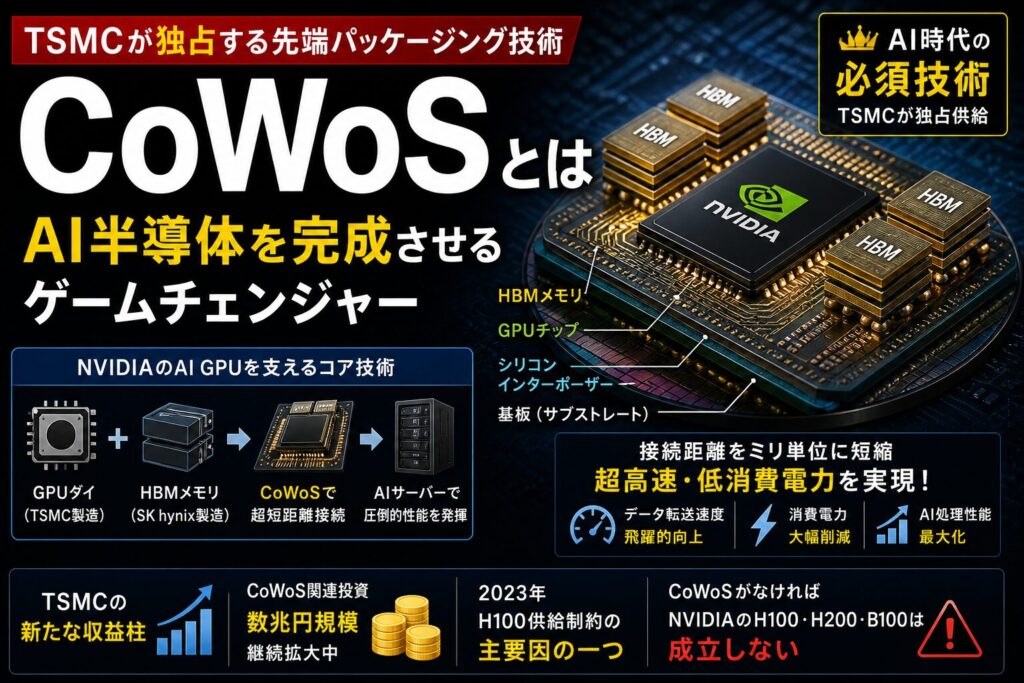 CoWoSとは｜AI半導体を完成させる先端パッケージング技術の構造を読む