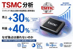 TSMC企業分析｜ファウンドリ独占企業の収益構造と競争優位を経営・投資視点で読む