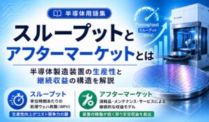 スループットとアフターマーケットとは｜半導体製造装置の生産性と継続収益の構造