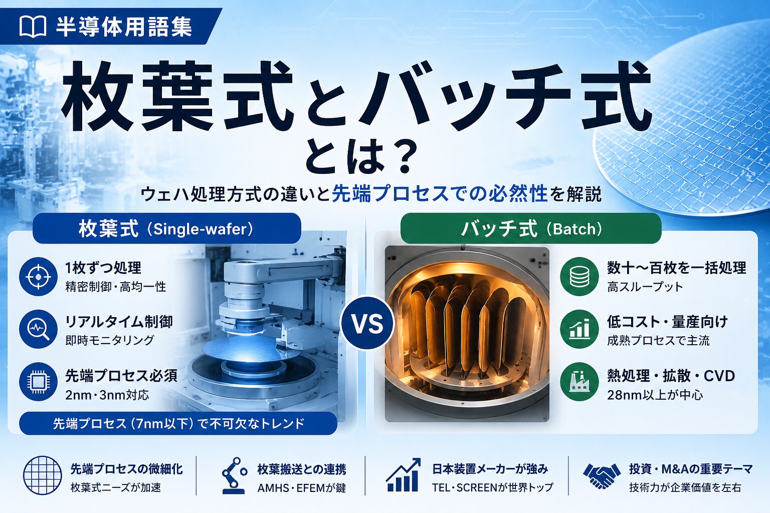 枚葉式バッチ式