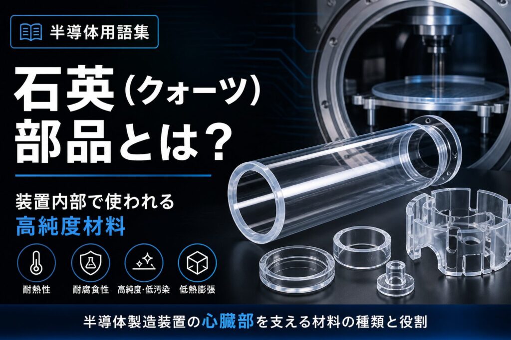 石英（クォーツ）部品とは｜半導体製造装置の心臓部を支える材料の種類と役割