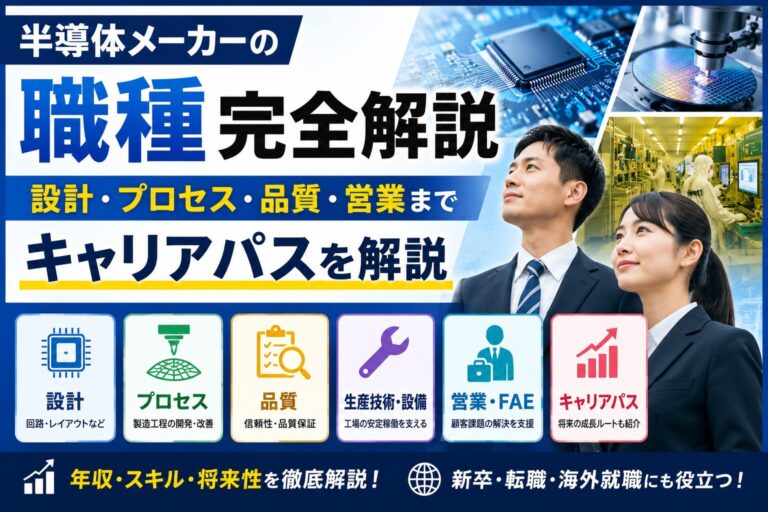 半導体メーカーの職種