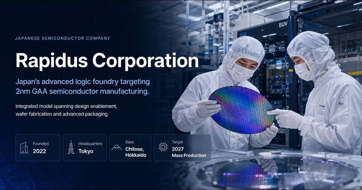 Rapidus IIM semiconductor manufacturing facility in Chitose, Hokkaido