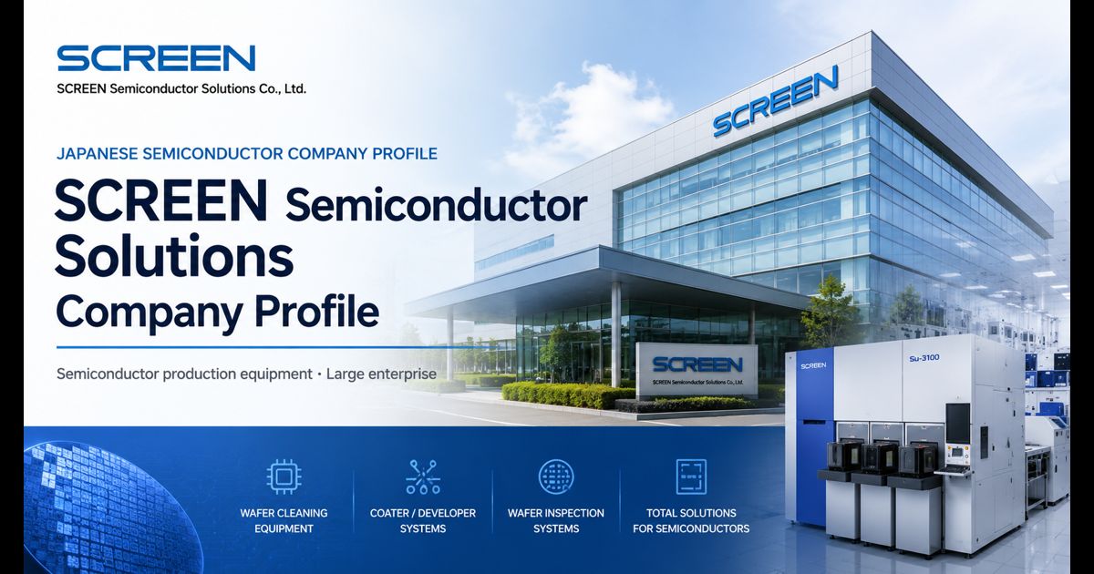 SCREEN Semiconductor Solutions wafer cleaning and semiconductor equipment company profile